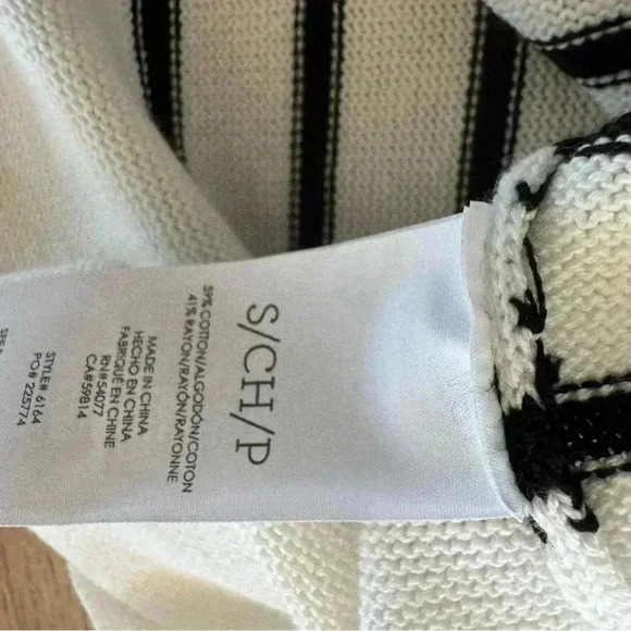 Cabi Turnabout Cardigan #6164 Black & White Small - Picture 6 of 6